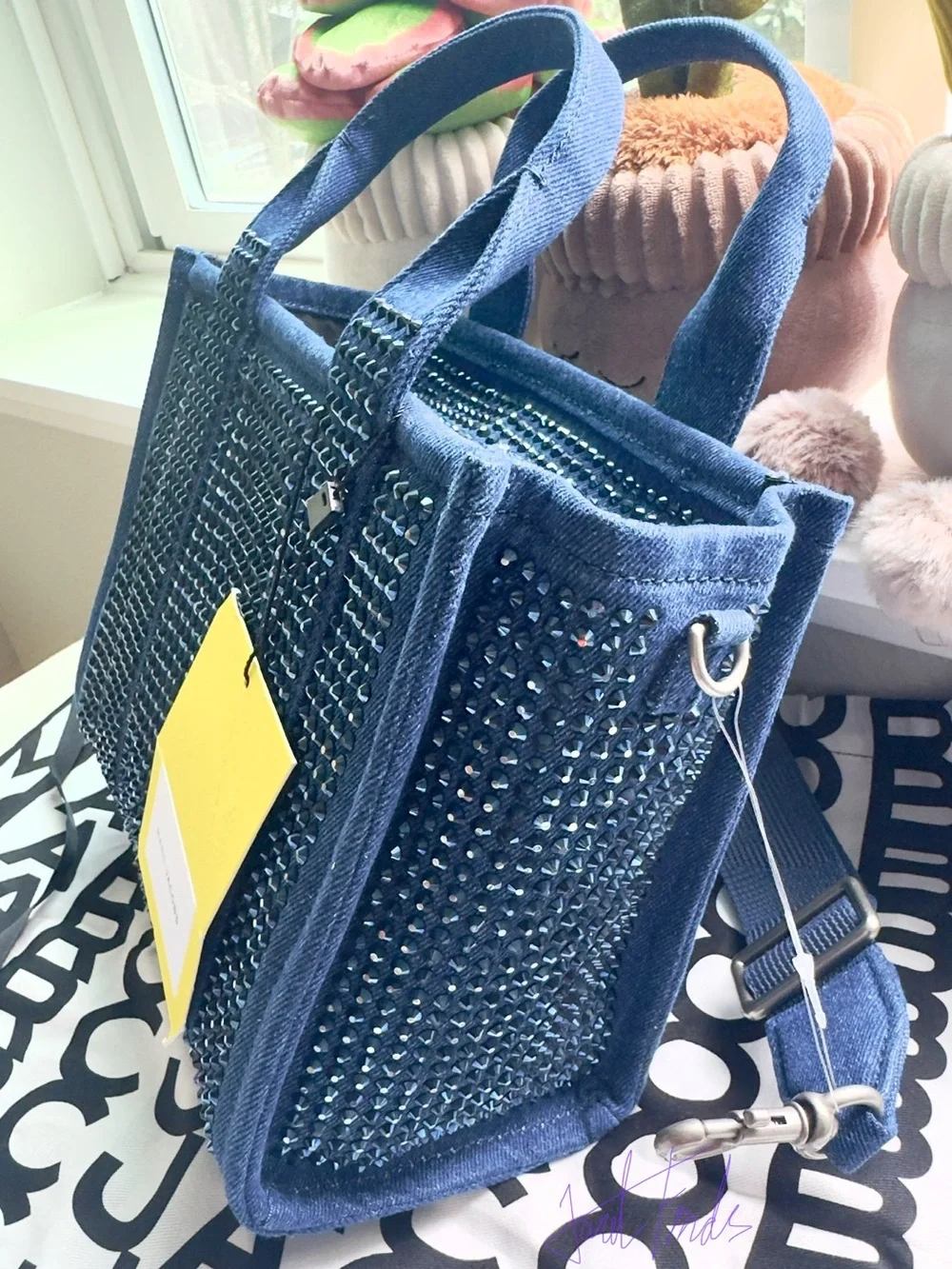 NWT 🌌 Marc Jacobs The Crystal Denim Small Tote Bag